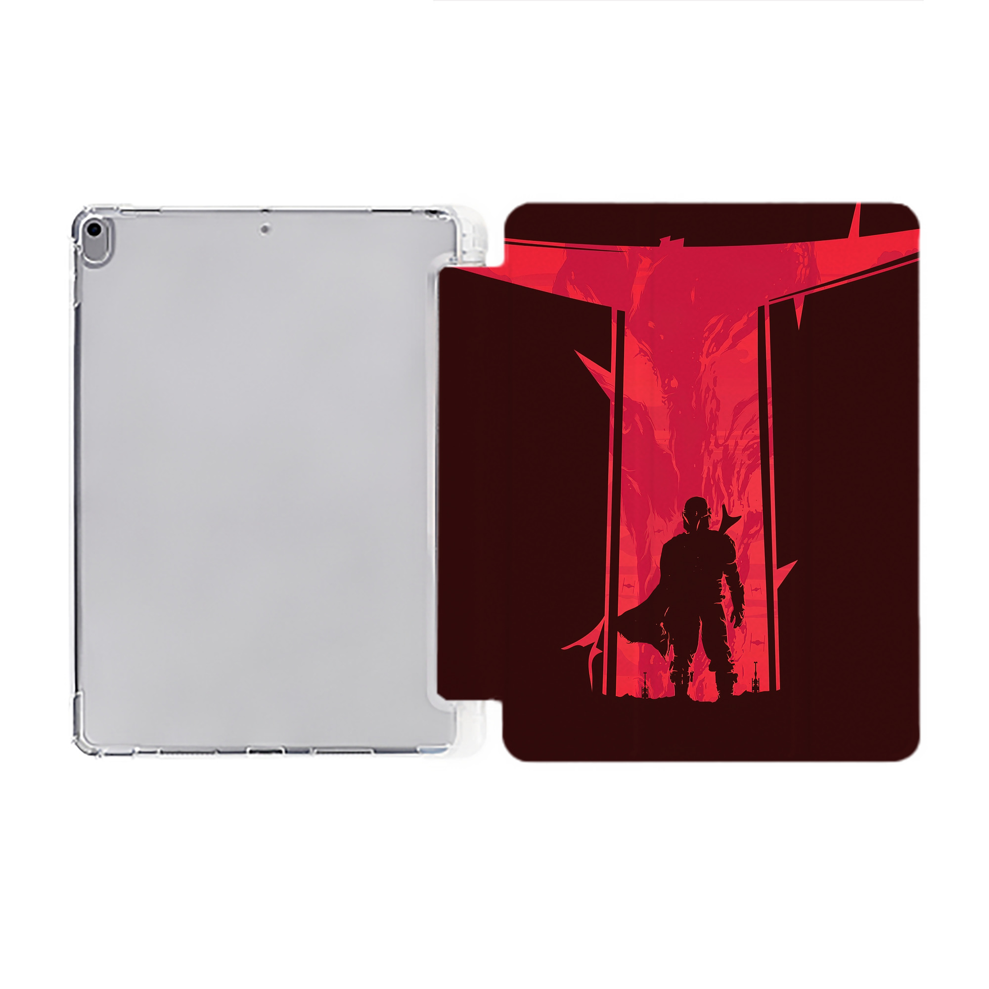 （画像用） スター・ウォーズ Star Wars IPad ケース ペン収納付き 三つ折りスタンド PUレザー×シリコン 対応機種9.5/10.5/10.9インチ